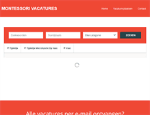 Tablet Screenshot of montessori-vacatures.nl